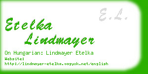 etelka lindmayer business card